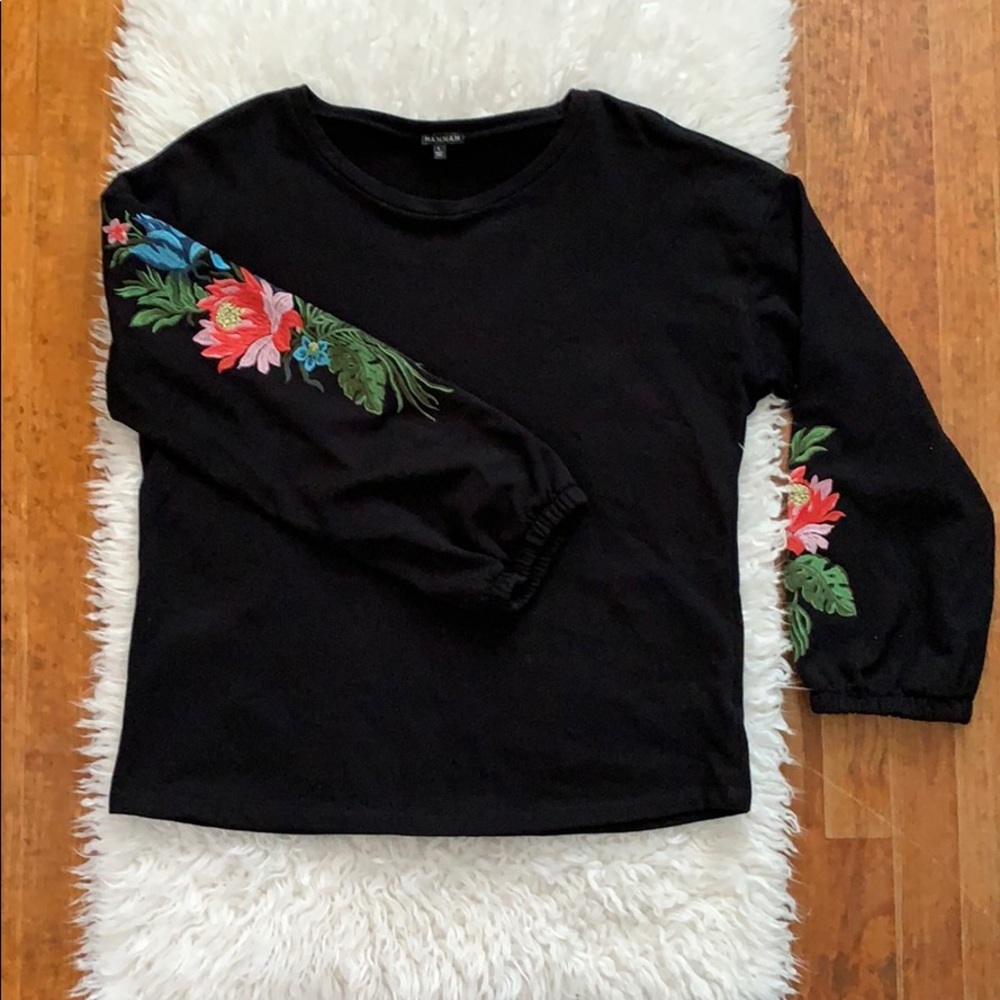 Long sleeve dressy sweatshirt